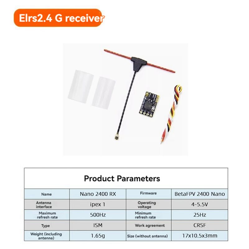 Drone Antenna - ABXE-5X ELRS Receiver 2.4Ghz NANO Expresslrs