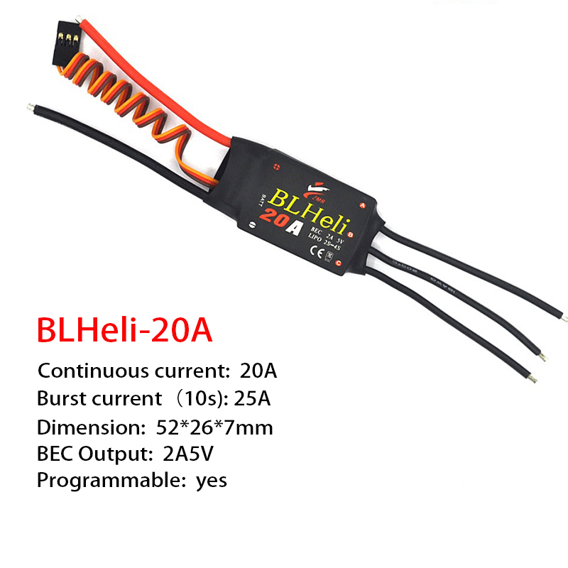 1-3Pcs Brushless ESC BLHeli 20 - Fpv Drone recension och pris