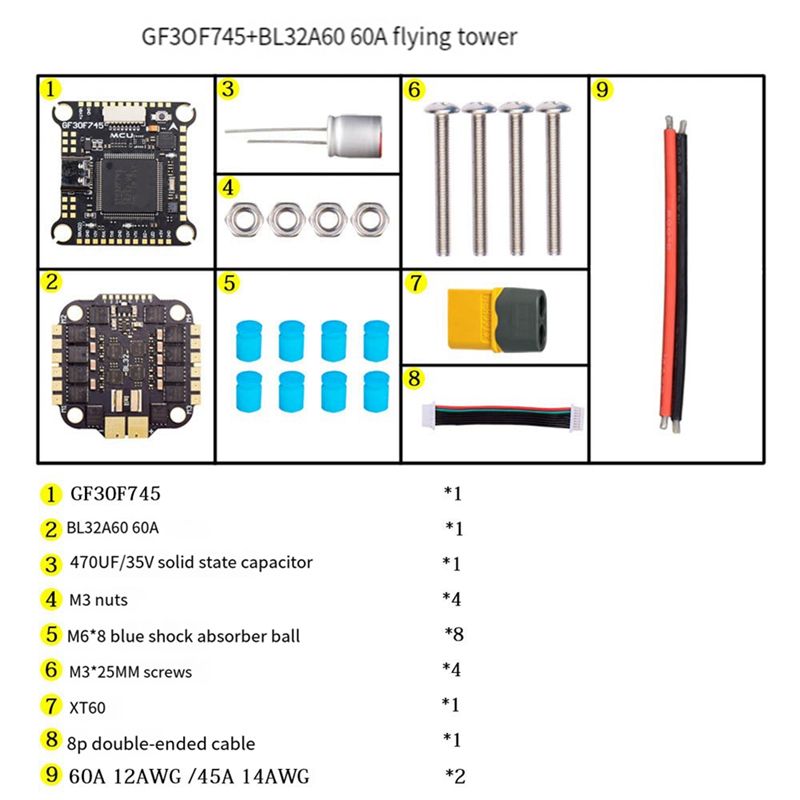 B05C-F745 FC&ESC FPV Stack GF3 - Drone Esc recension och pris