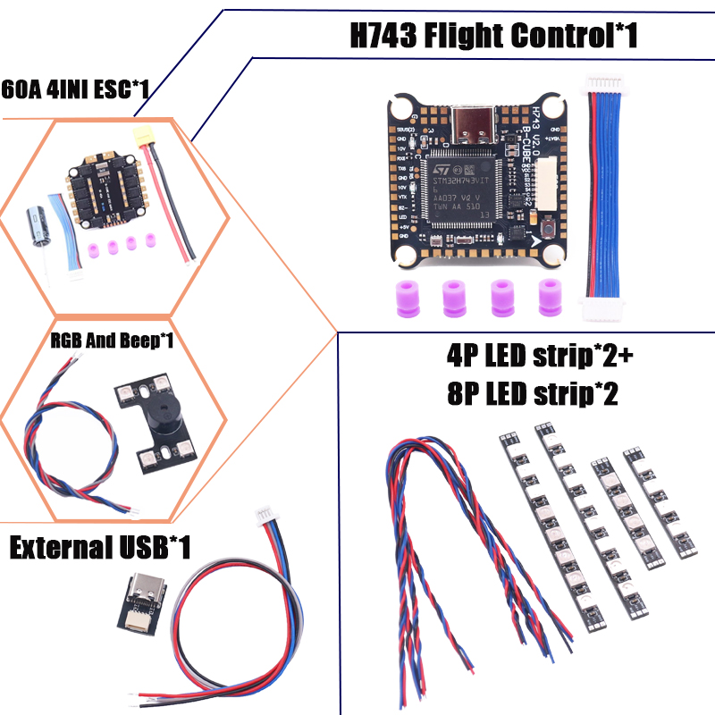 RCtoSky F4V3S PLUS F722 F745 H - F722 Flight Controller recension och pris