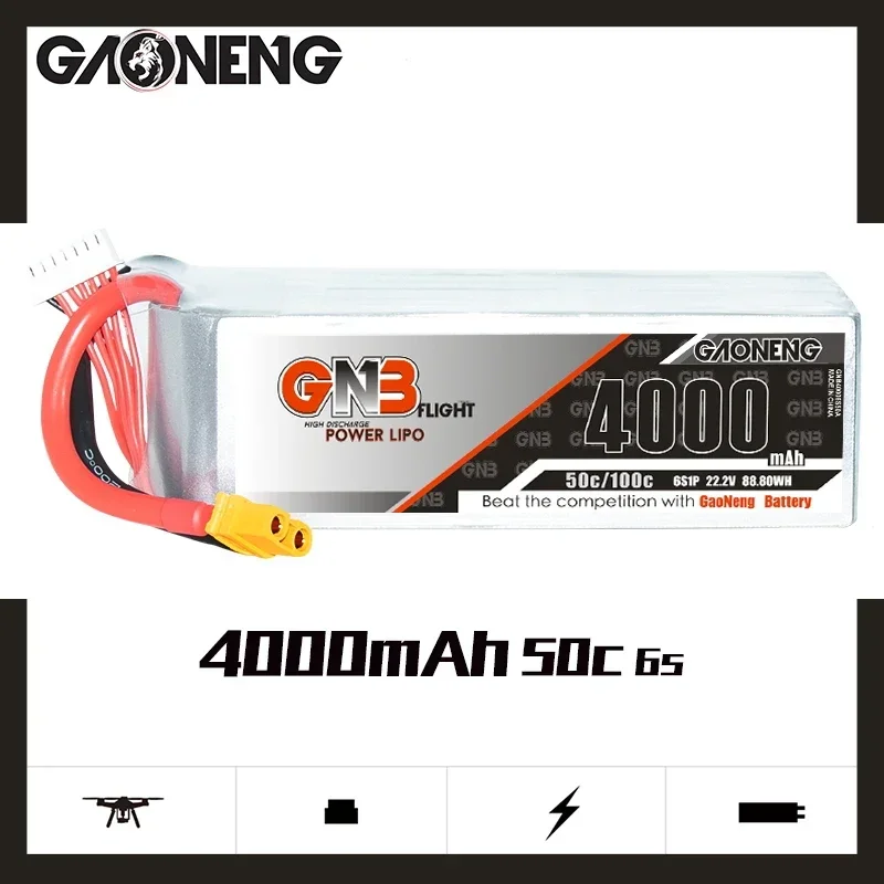 GAONENG GNB 4000mAh 6S 50C 100 - Lipo Battery 6S recension och pris