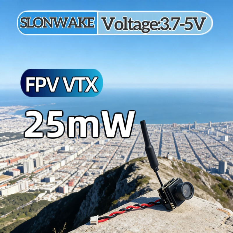 SLONWAKE FPV 25mW power simula - Mini Drone recension och pris