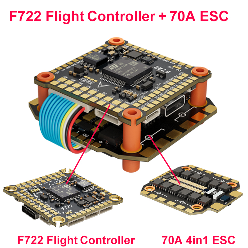 DAKEFPV F722 60A Stack ICM4268 - F722 Flight Controller recension och pris