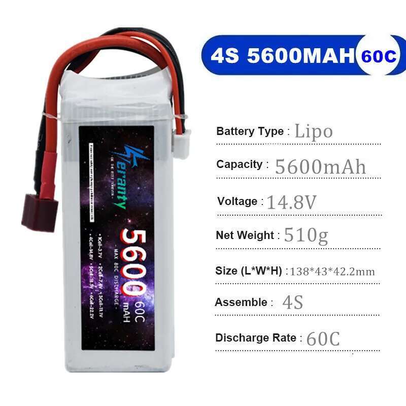 TERANTY 5600MAH 60C 2S 3S 4S 6 - Lipo Battery 6S recension och pris