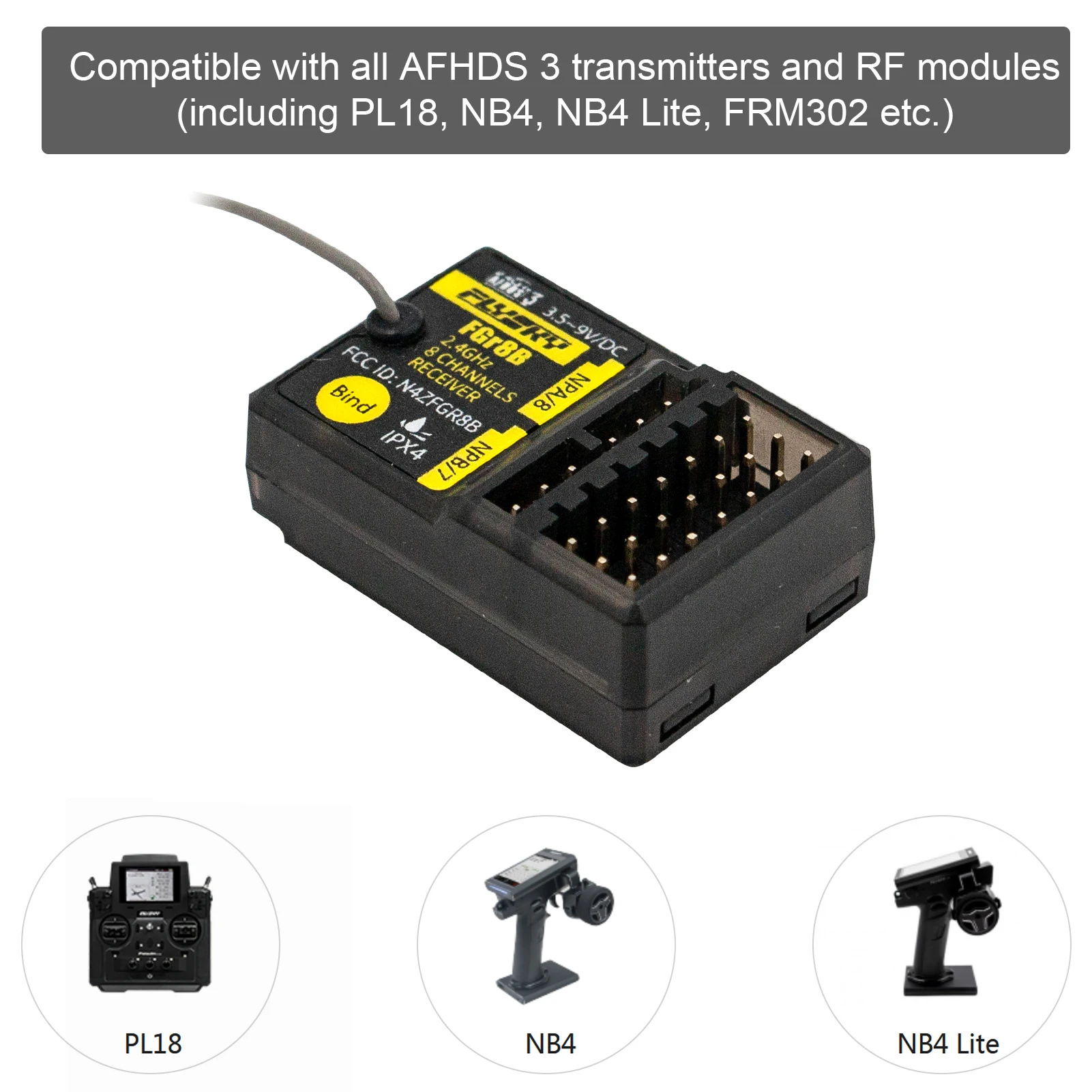 FLYSKY FGR8B PWM/ PPM/ i-bus O - Flysky Transmitter recension och pris