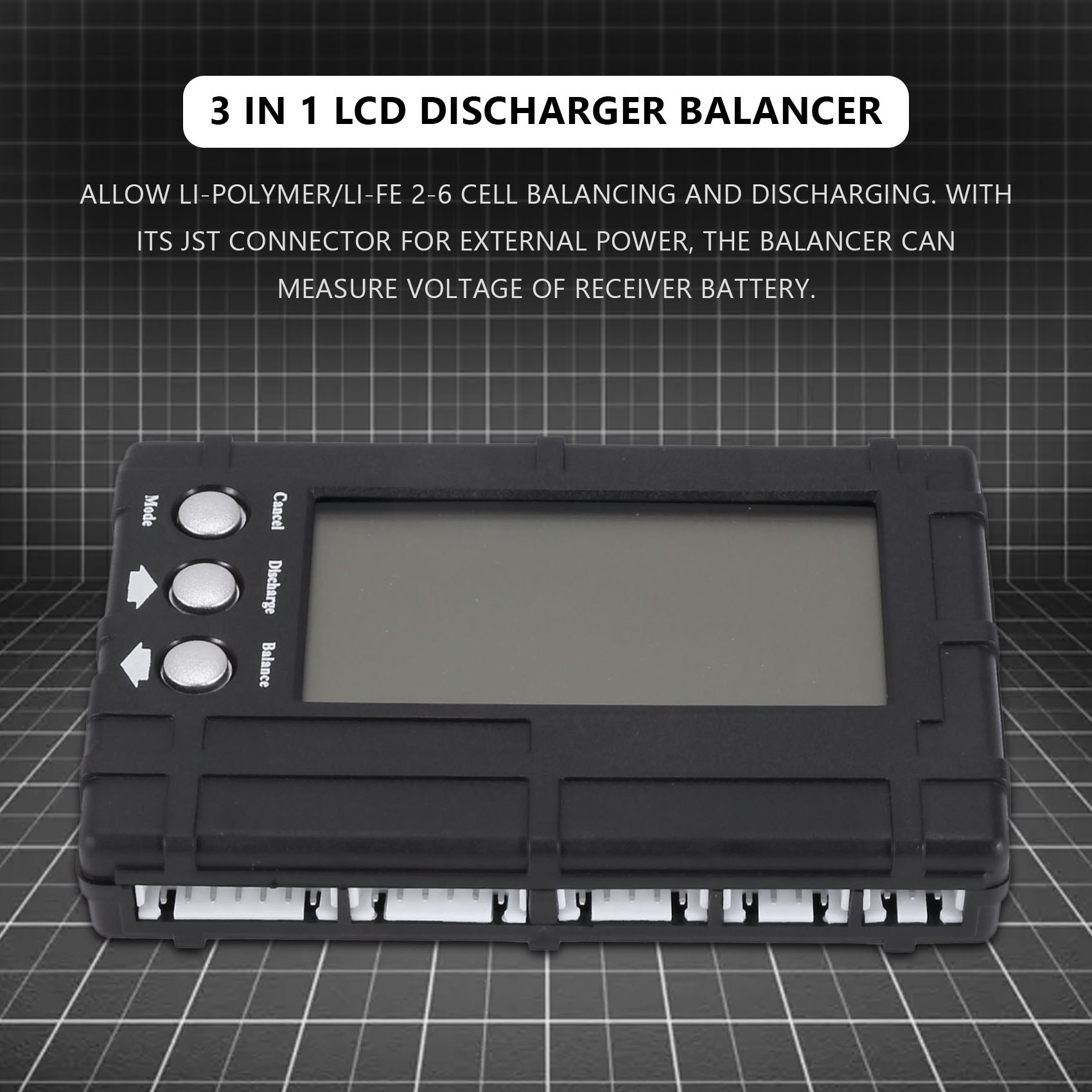 3 in 1 LCD RC Battery Discharg - Lipo Battery 6S recension och pris
