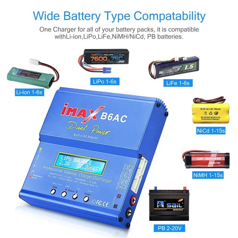 IMAX B6AC RC Charger 80W 6A 2- - Balance Charger Rc recension och pris